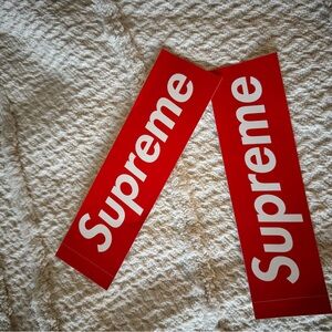 Supreme Bold Red Stickers